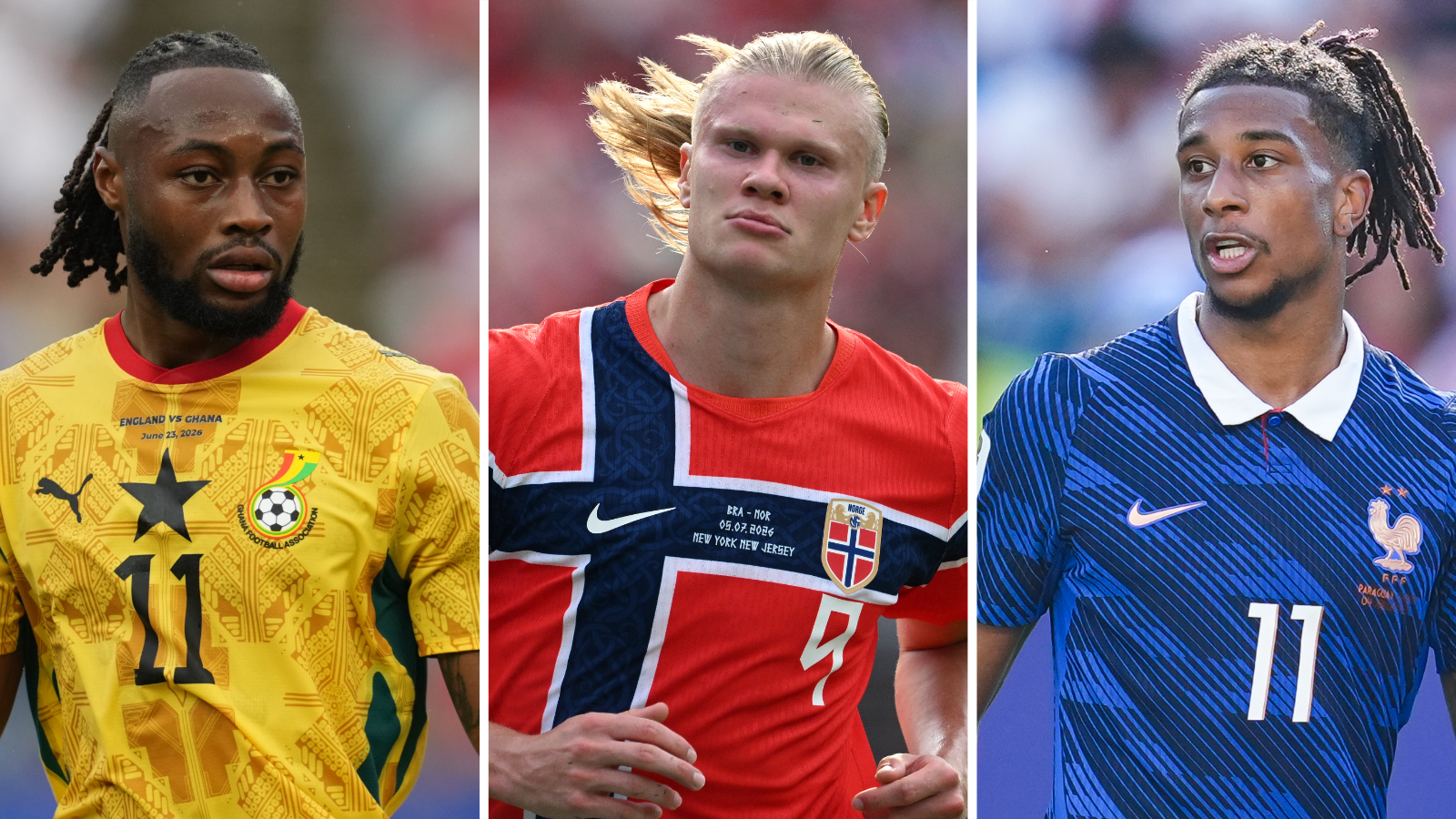 2026年世界杯:可能为英格兰效力的明星球员